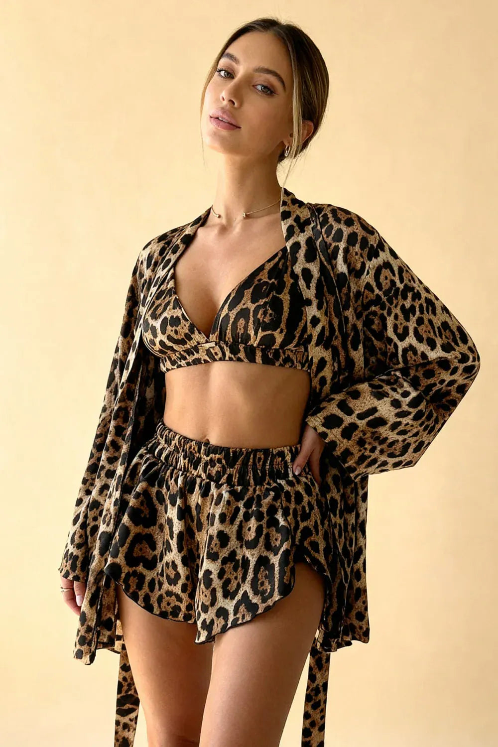 Leopardo - Camicia da notte sexy