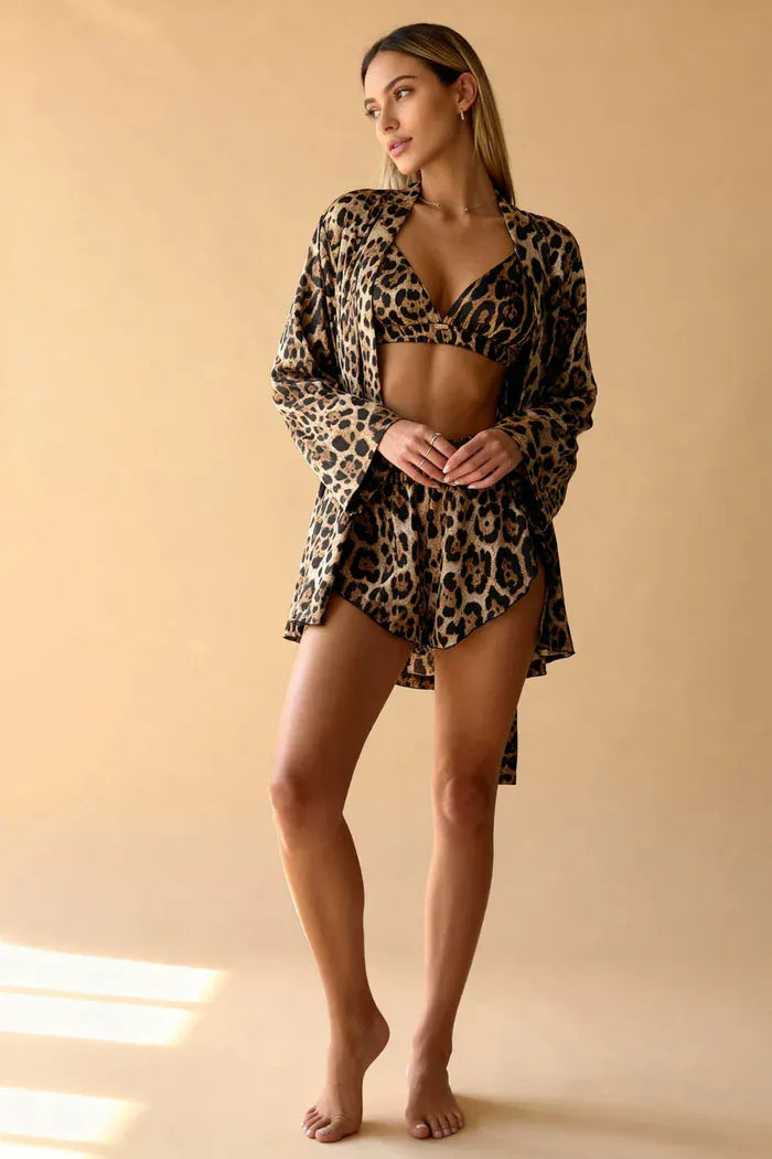 Leopardo - Camicia da notte sexy