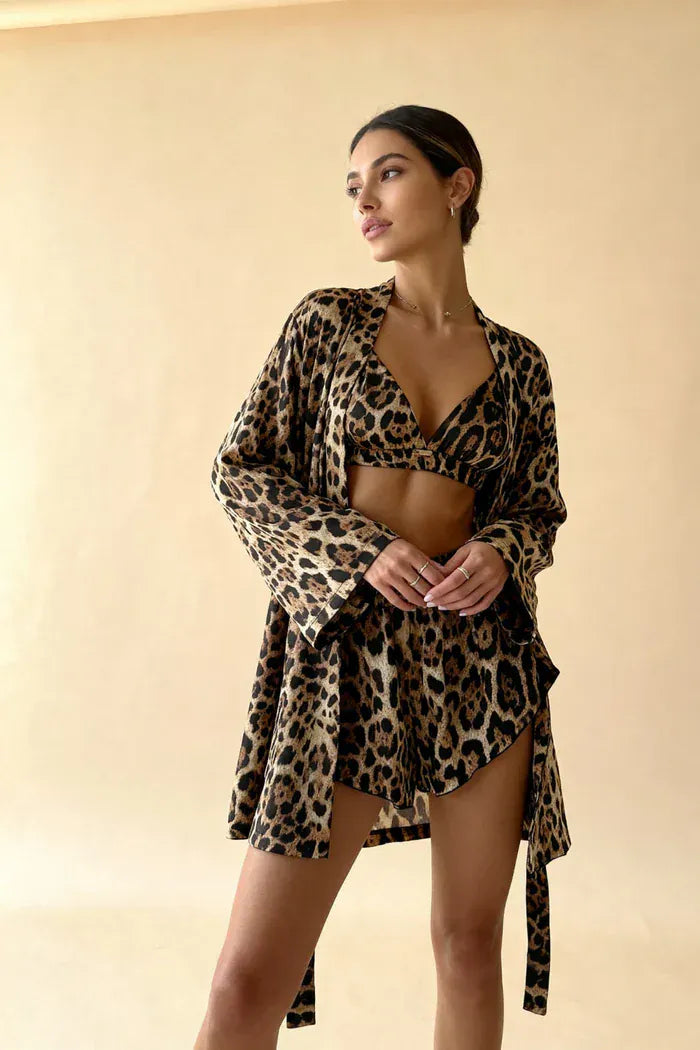 Leopardo - Camicia da notte sexy